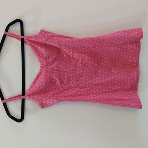 NWT Kismet Pink polka dot bustier tank top size M